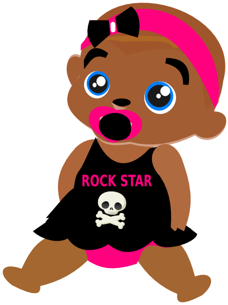 Rock Star Baby Clip Art At Clker Com   Vector Clip Art Online Royalty