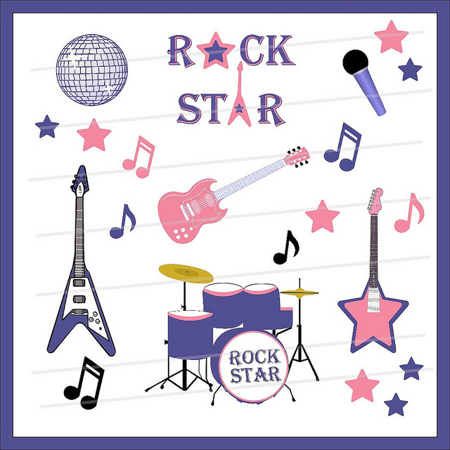 Rock Star Clip Art   Here Are Some Cool Items For A Rock Sta