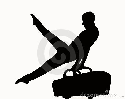 Male Gymnast Clipart Elephant Silhouette Royalty Free Stock Photos