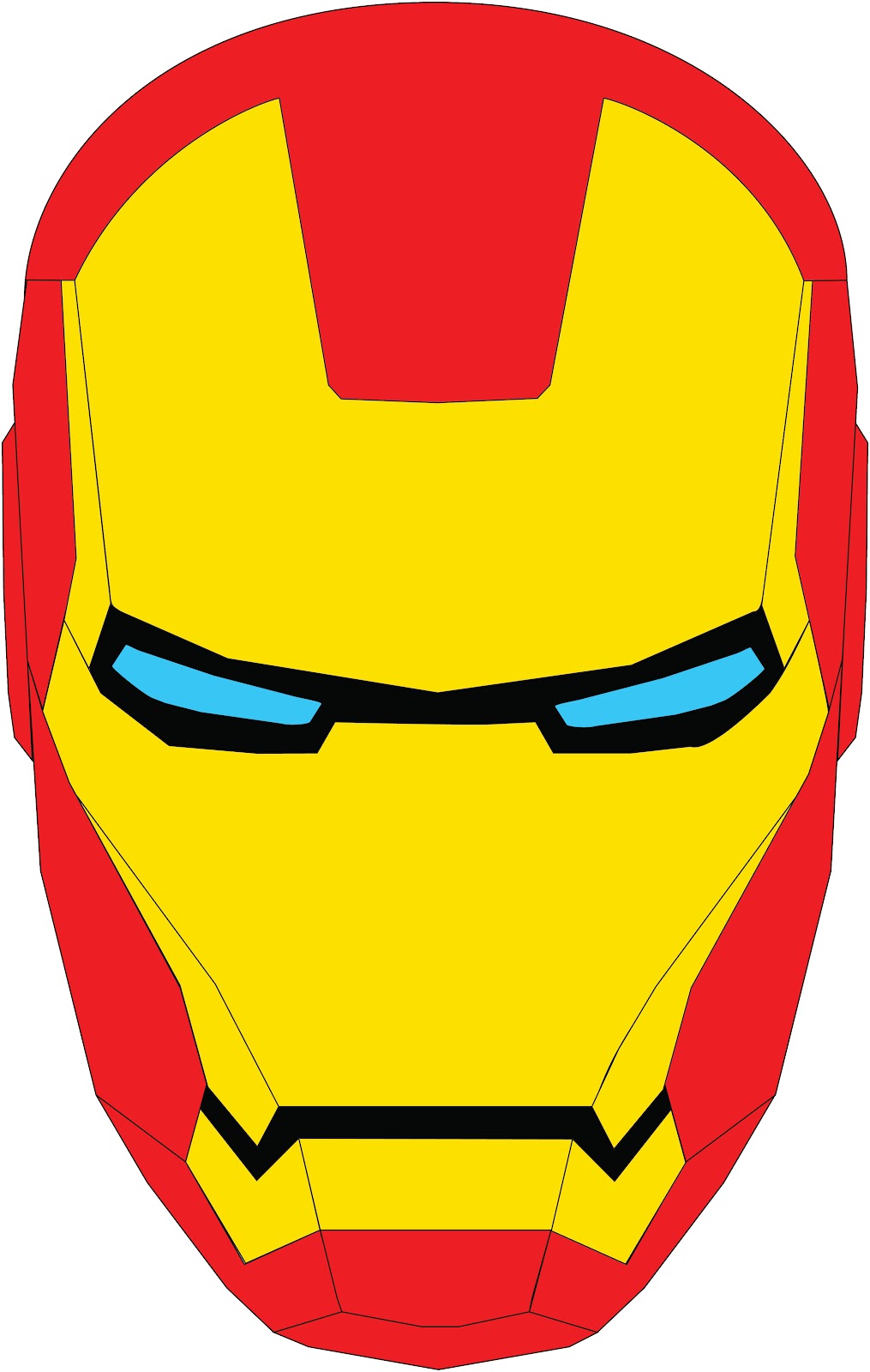 Iron Man Mask Logo Clipart