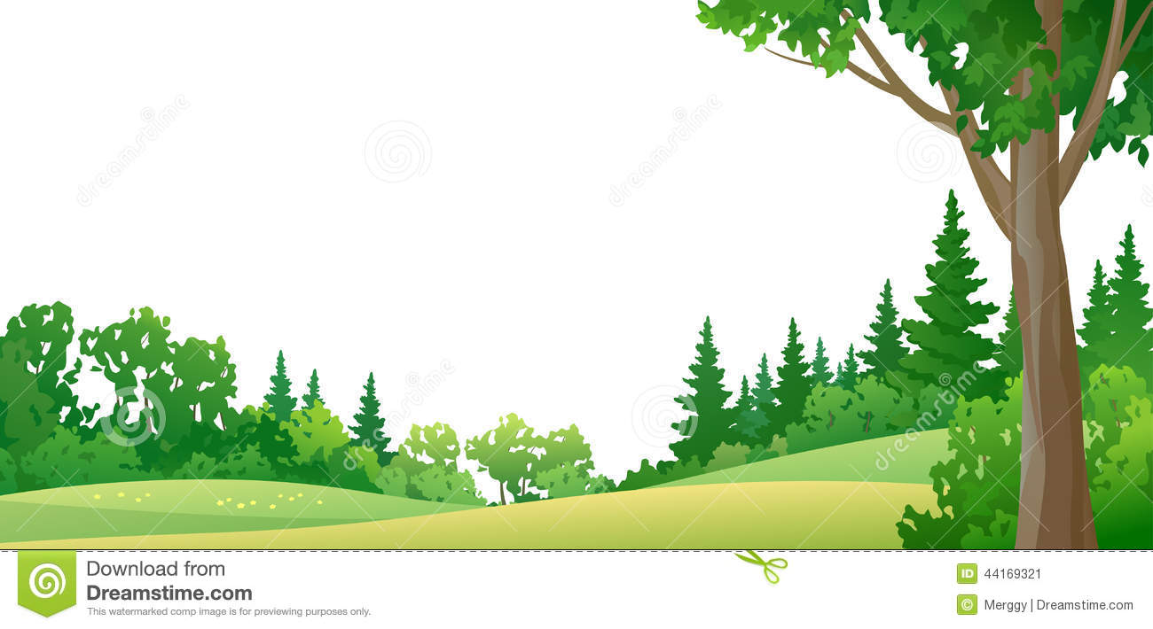 Forest Border Stock Vector   Image  44169321