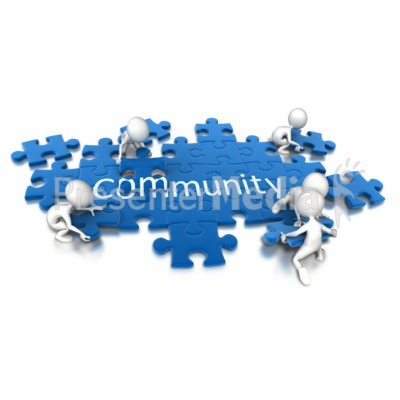 Puzzle Pieces Community Teamwork   Signs And Symbols   Great Clipart