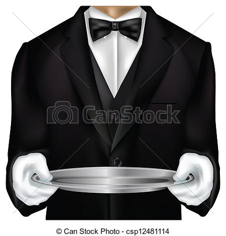 Torso Dressed In Tux Isolated On White Csp12481114   Search Clipart