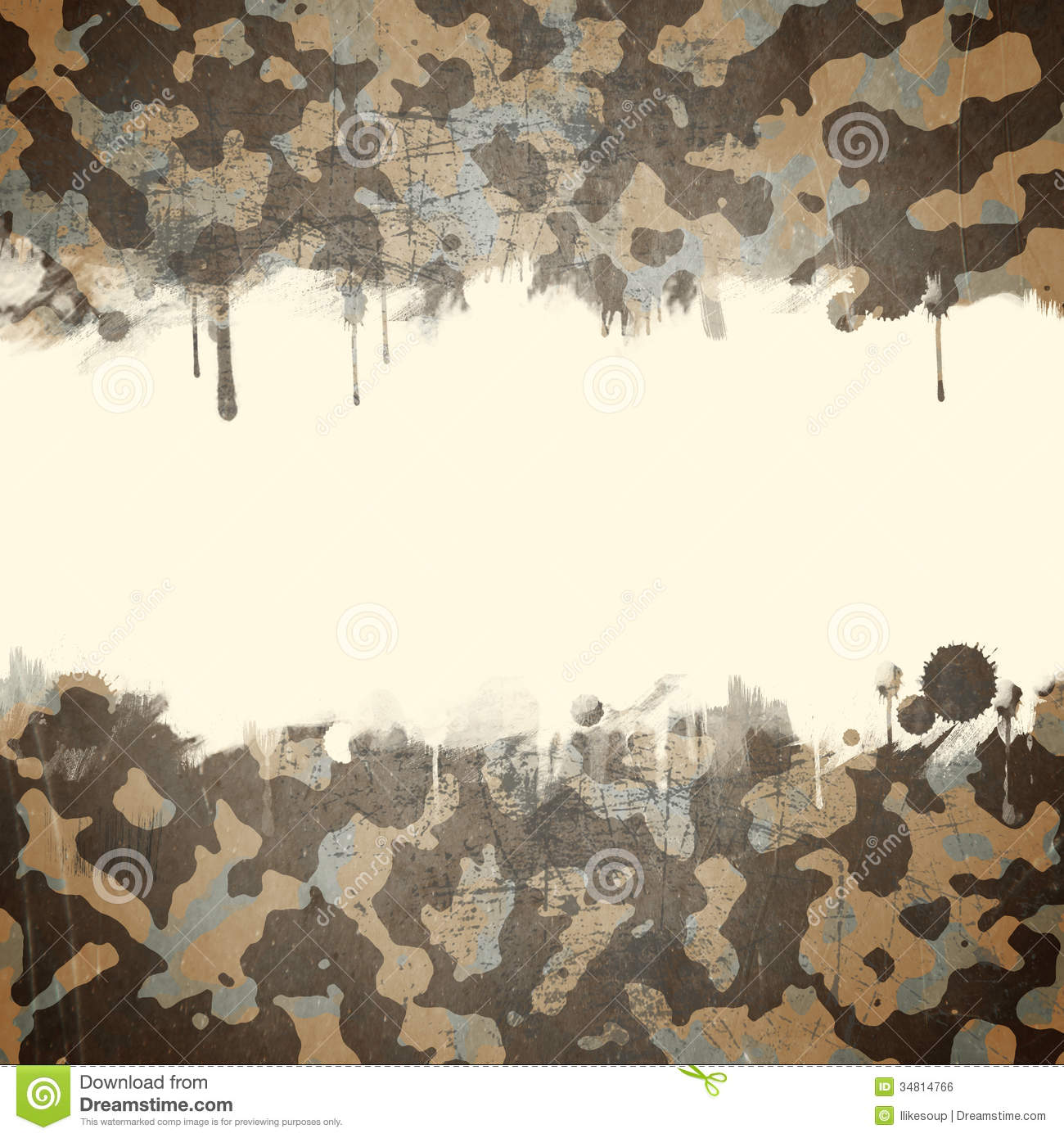 Desert Army Camouflage Background With Space For T Royalty Free Stock