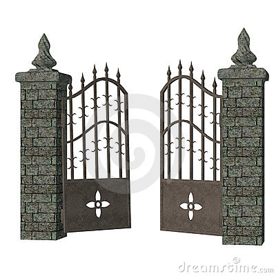 Graveyard Fence Clipart Gothic Gate 13429724 Jpg