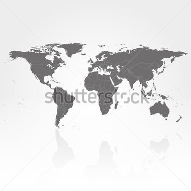 Textures   World Map With The Shadow On Gray Background Vector