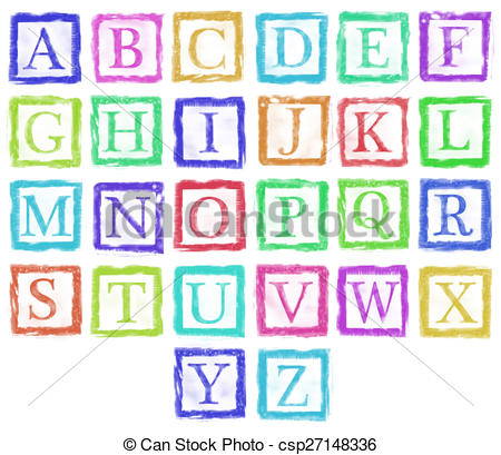 Stock Illustration   Alphabet Metal Stamp Letters Single Color   Stock
