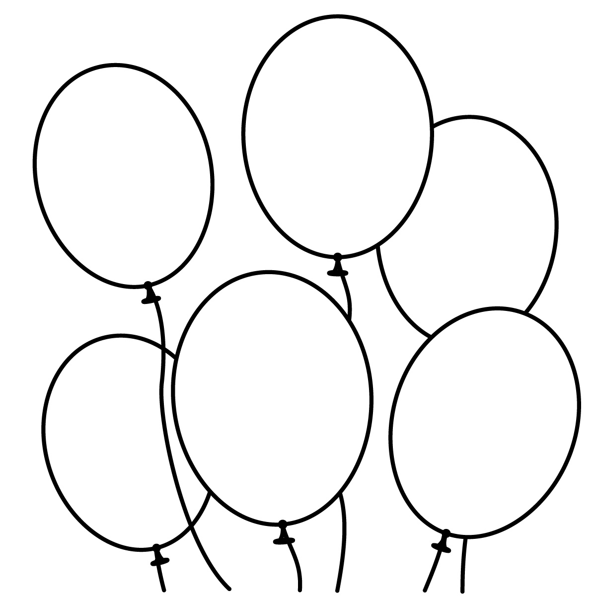 Balloons Clipart Black And White   Clipart Best