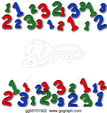 Border On A White Background Number Border  Clipart Drawing