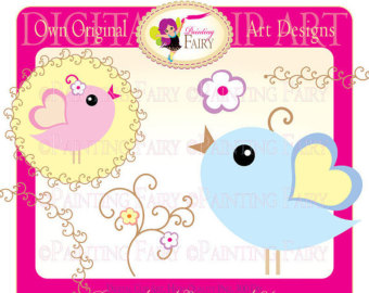 Baby Colo Rs Clipart Flower Whimsical Tendril Designer Layout Digital