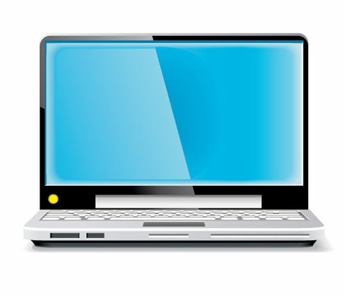Name  Laptop Vector Blue Screen
