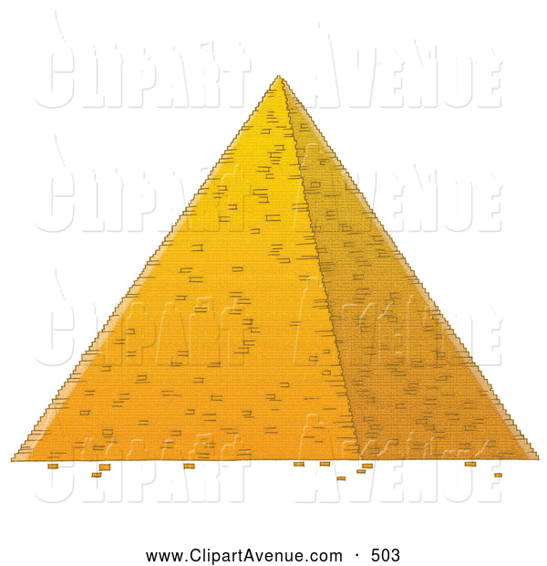 Avenue Clipart Of A Tall Well Built Egyptian Pyramid By Alex Bannykh