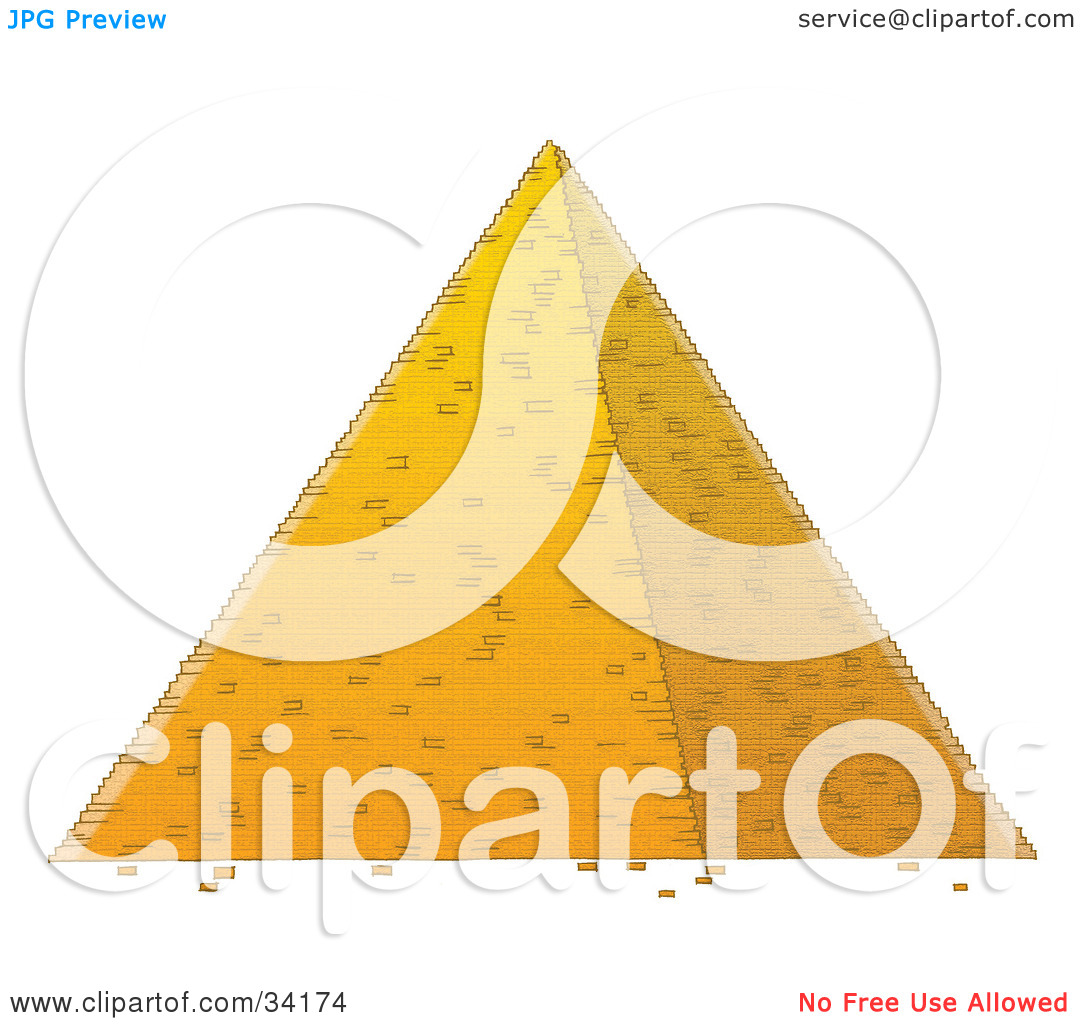 Clipart Illustration Of An Egyptian Pyramid By Alex Bannykh  34174