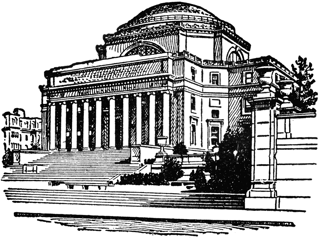 Library Of Columbia University   Clipart Etc