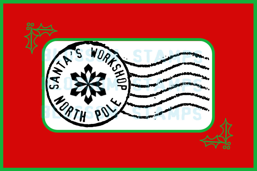 North Pole Stamp Clip Art Christmas North Pole Letter