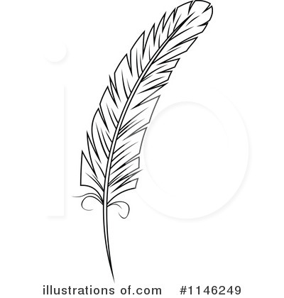 Feather Clipart  1146249   Illustration By Seamartini Graphics