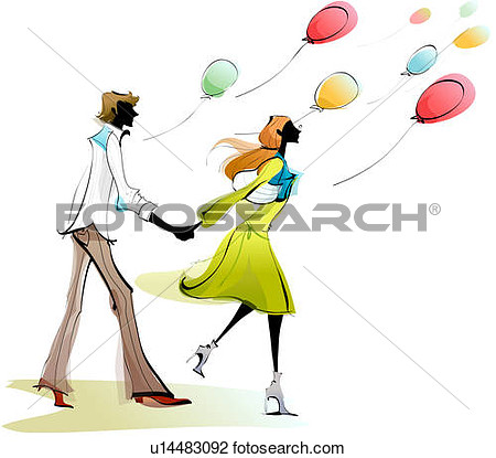 Side Profile Of A Couple Holding Each Other S Hands And Running View