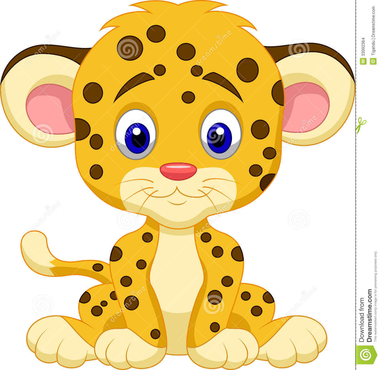 Baby Leopard Cartoon Stock Images   Image  33992364