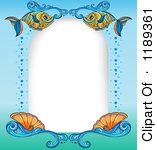 Royalty Free  Rf  Fish Border Clipart Illustrations Vector Graphics