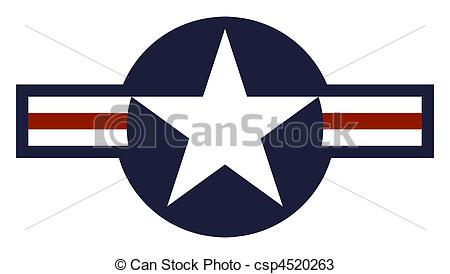 Drawings Of United States Air Force Roundel   Illustration Of United