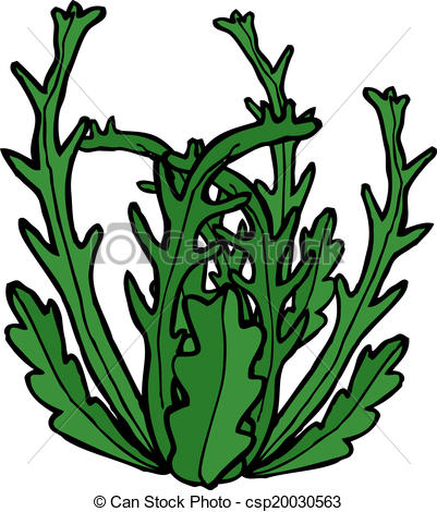 Clip Art Vector Of Cartoon Seaweed Csp20030563   Search Clipart