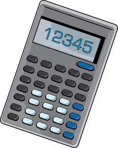 Calculator Clipart Image   Electronic Calculator