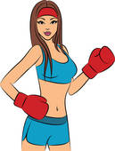 Workout Women Clipart Beautiful Woman During Fitness