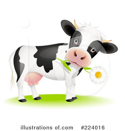 Royalty Free  Rf  Cow Clipart Illustration By Oligo   Stock Sample