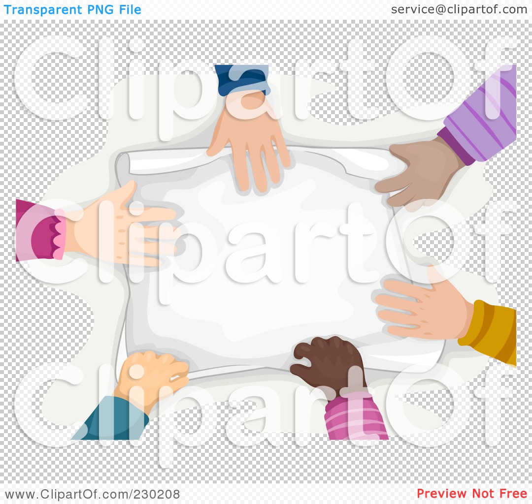 Royalty Free  Rf  Clipart Illustration Of A Diverse Hands Touching