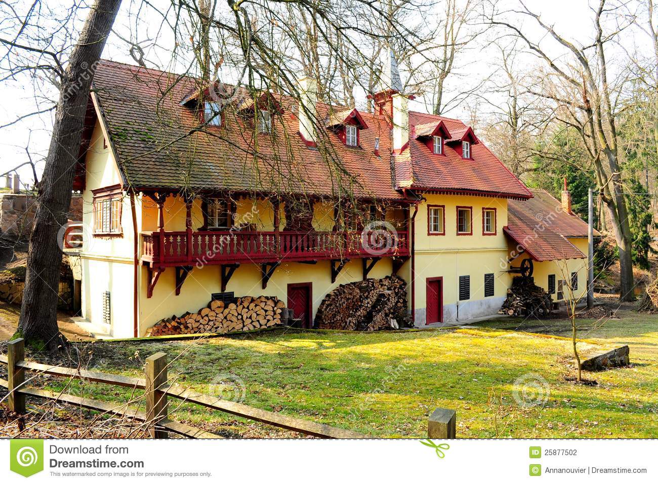 Typical Country Estate Near Prague Stock Photography   Image  25877502