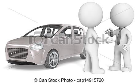 Clip Art Of Dealership   The Dude Buying A Car No Branded Car Warm