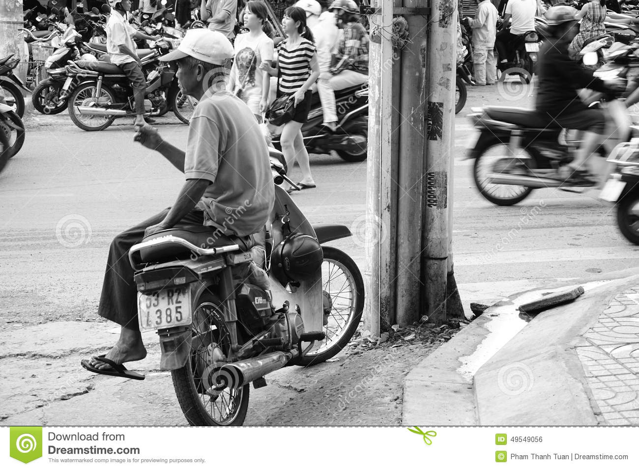 Vietnamese Man Taxi Motorbike Driver Editorial Photo   Image