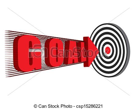 The Target   Word Goal Hitting The Target Csp15286221   Search Clipart