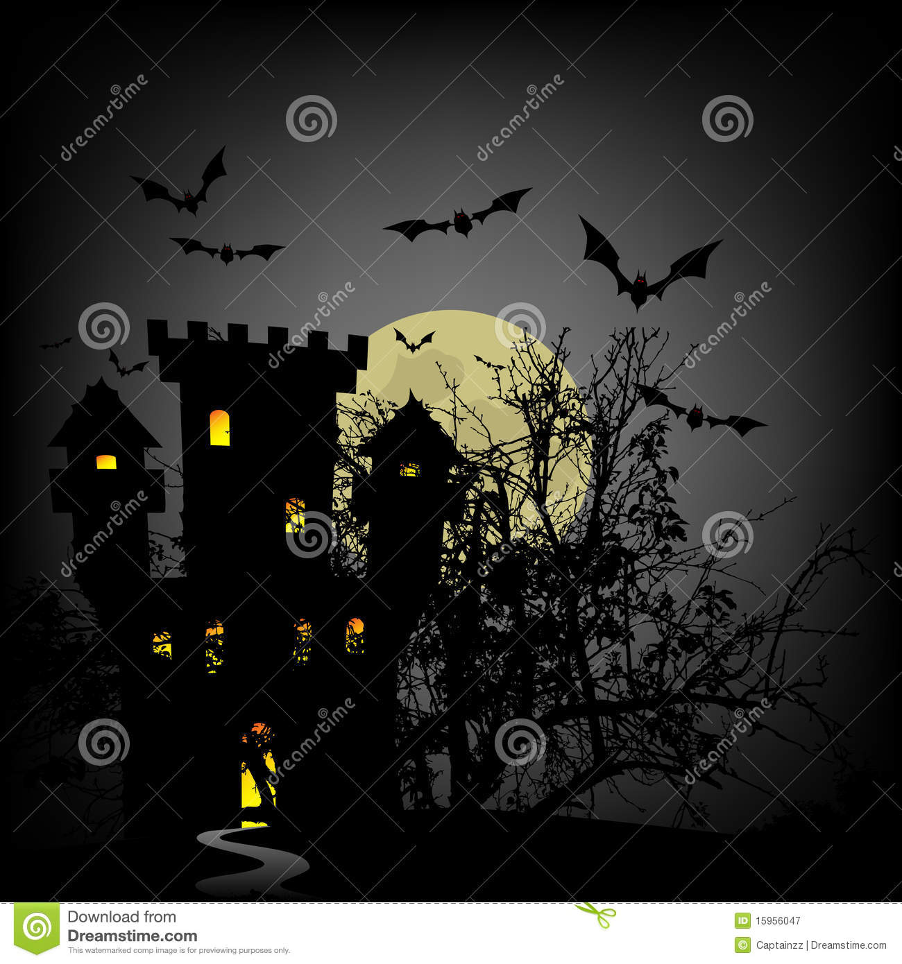 Haunted Castle Royalty Free Stock Photography   Image  15956047