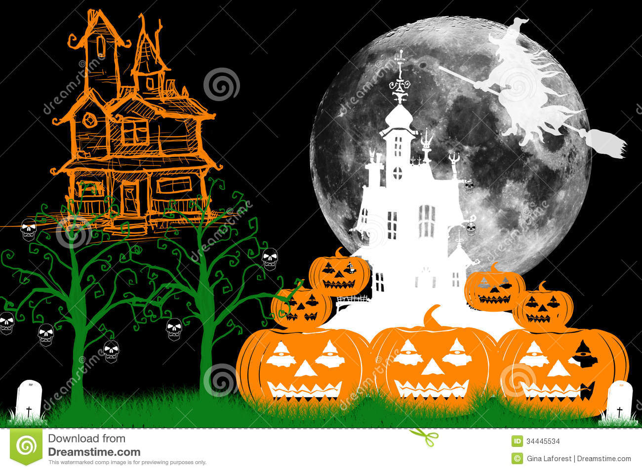 Haunted Castles Stock Images   Image  34445534