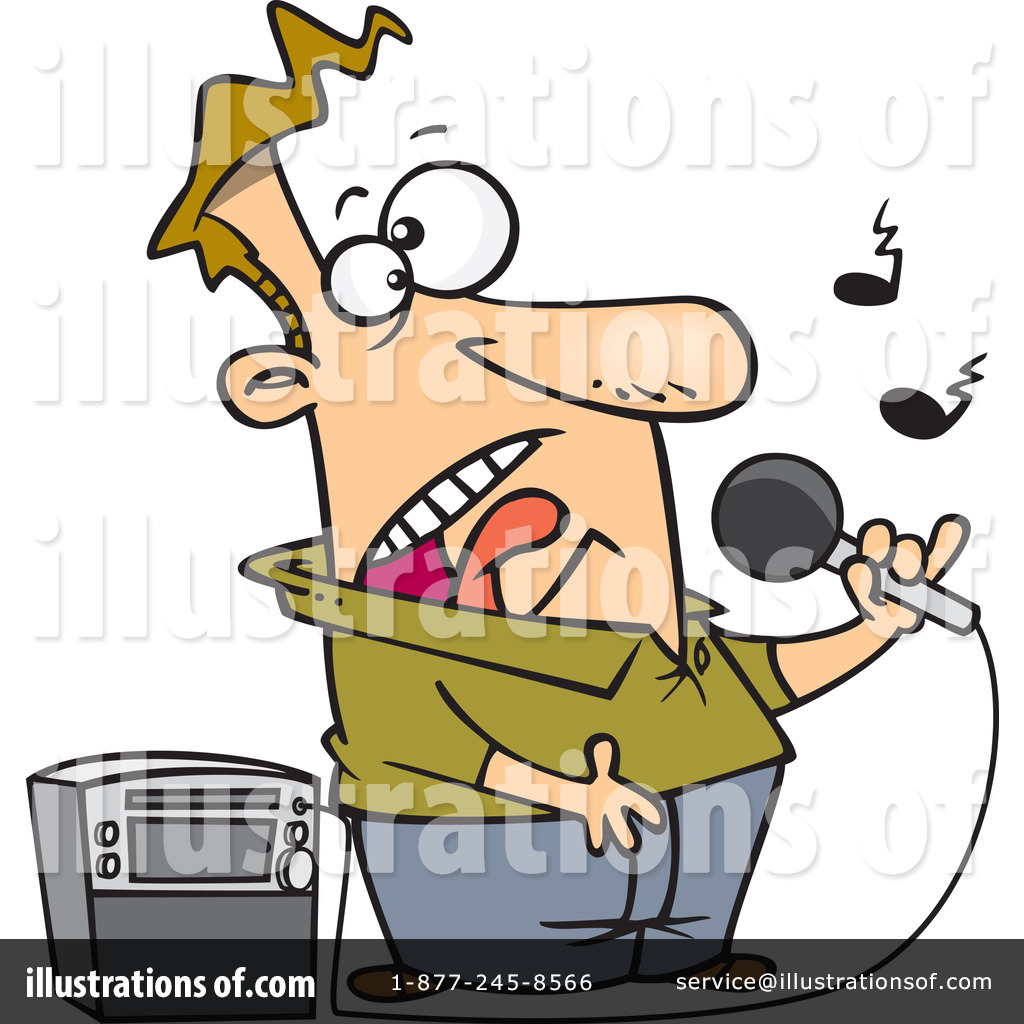 Karaoke Clipart  1067552 By Ron Leishman   Royalty Free  Rf  Stock