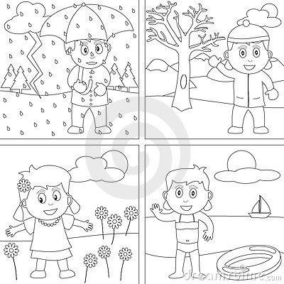 Download Seasons Coloring Pages At 400 X 400 Resolution