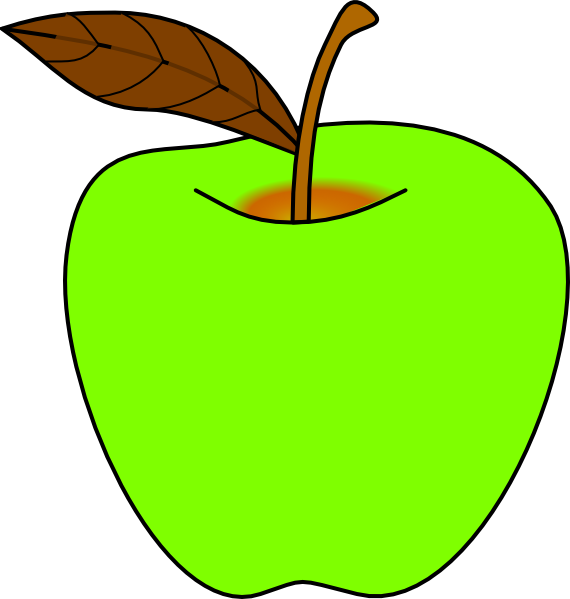 Green Apple Clip Art At Clker Com   Vector Clip Art Online Royalty
