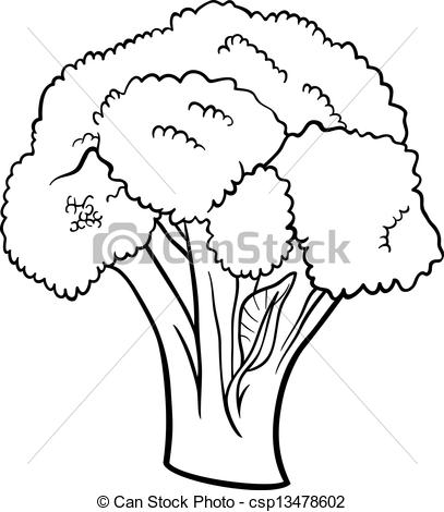 Broccoli Clipart Black And White Black And White Cartoon