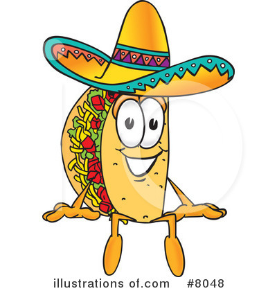 Taco Clipart  8048   Illustration By Toons4biz