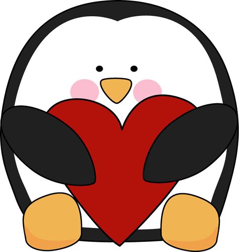 Valentine S Day Penguin Clip Art   Penguins   Pinterest   Penguins