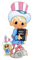 American Boy Holds The Holy Bible