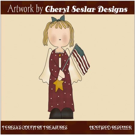 Americana Angel Single Clipart   Clip Art   Pinterest