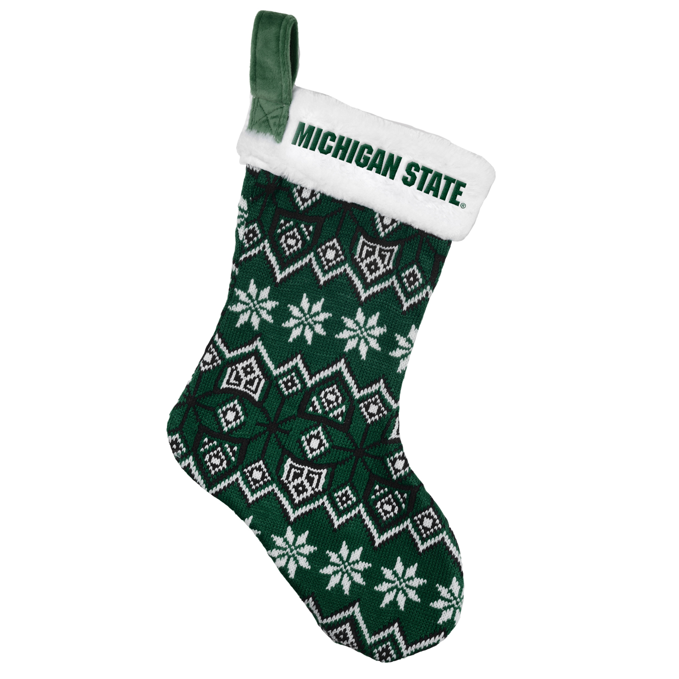Michigan State Spartans Knit Christmas Stocking