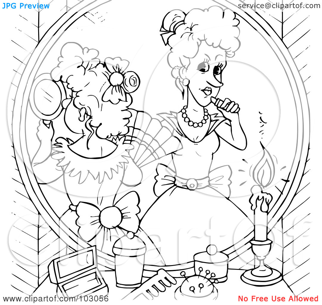 Royalty Free  Rf  Clipart Illustration Of A Coloring Page Outline Of
