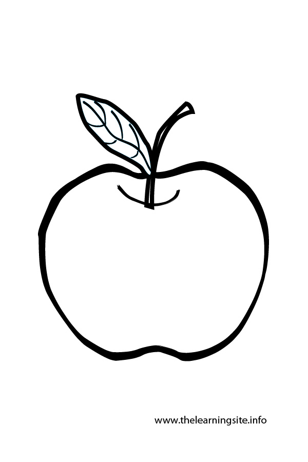 Outlines Of Fruits Colouring Pages