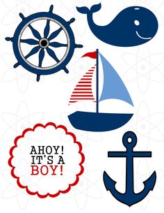Nautical Theme Baby Shower By Atomdesign On Etsy  6 00 More