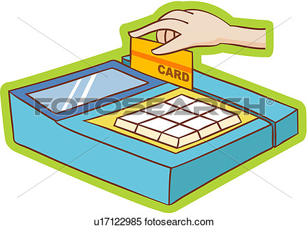 Hand Credit Card Machine Body Settlement Payment Shopping View