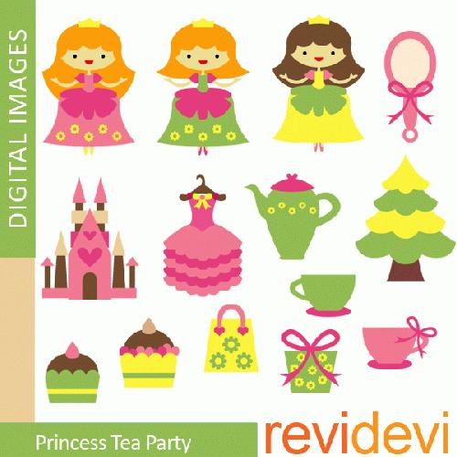 My Grafico  Princess Tea Party Clipart