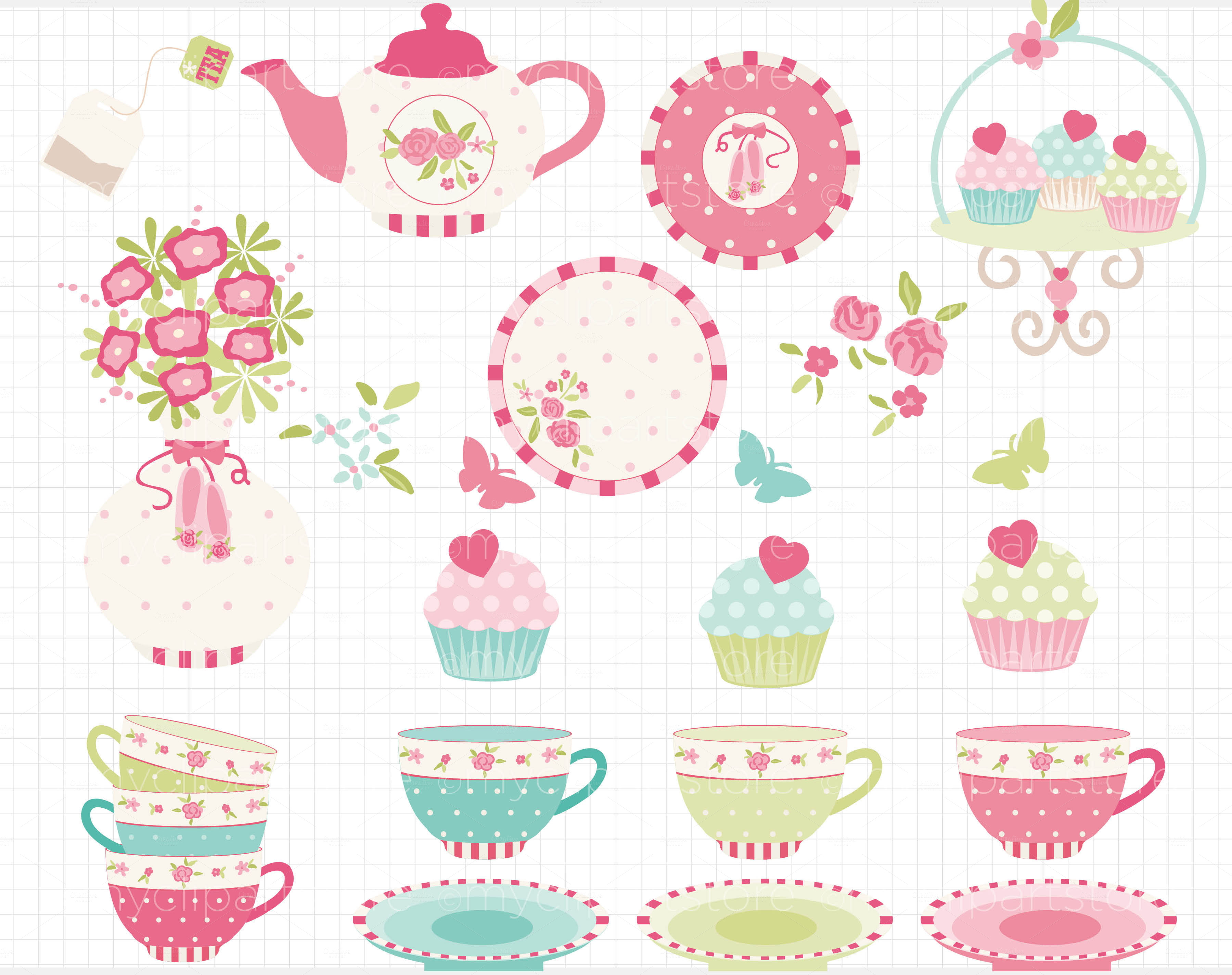 Princess Tea Party Clipart Clipart Tea Garden2 O Jpg